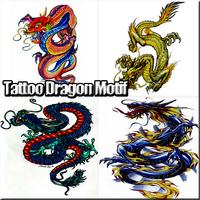 Tattoos Dragon Motif الملصق