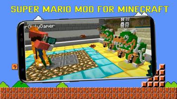 Super mario in Minecraft ポスター