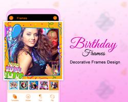 Happy Birthday Photo Frames plakat