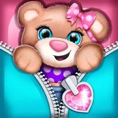 Teddy Bear Zipper Lock Screen APK download