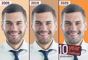 10 Year Challenge Éditeur De Photos Affiche