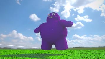 Grimace and Toilet Man Puzzle الملصق