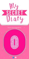 My personal diary with fingerprint password poster
