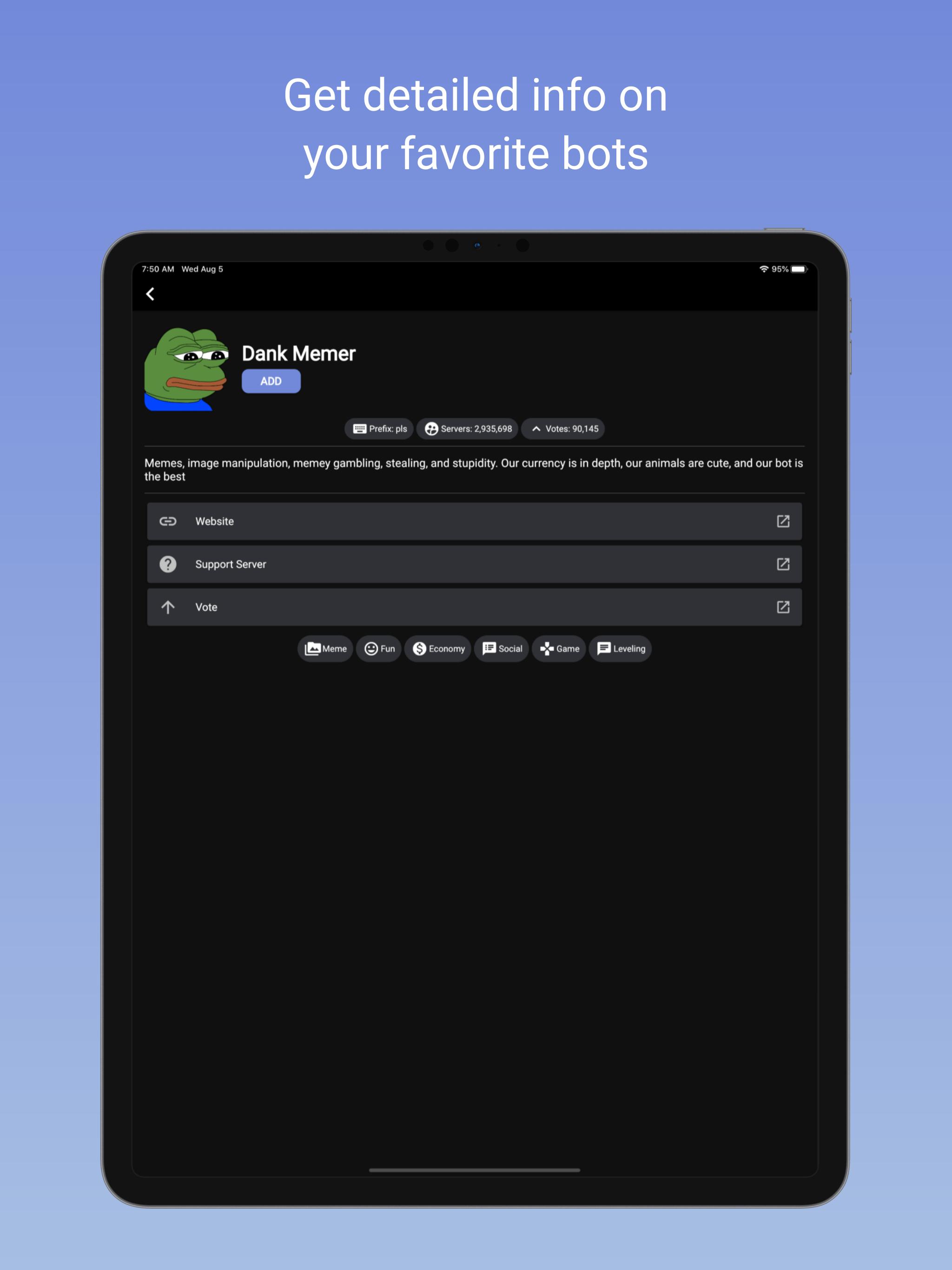 Discord Bots For Android Apk Download - 100 free roblox accounts discord bots dank memer