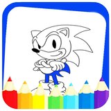 Soni The 2 Hedgehogs Coloring icône