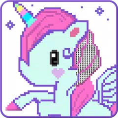 Unicorn Pixel Art Color By Number