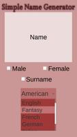 پوستر Simple Name Generator