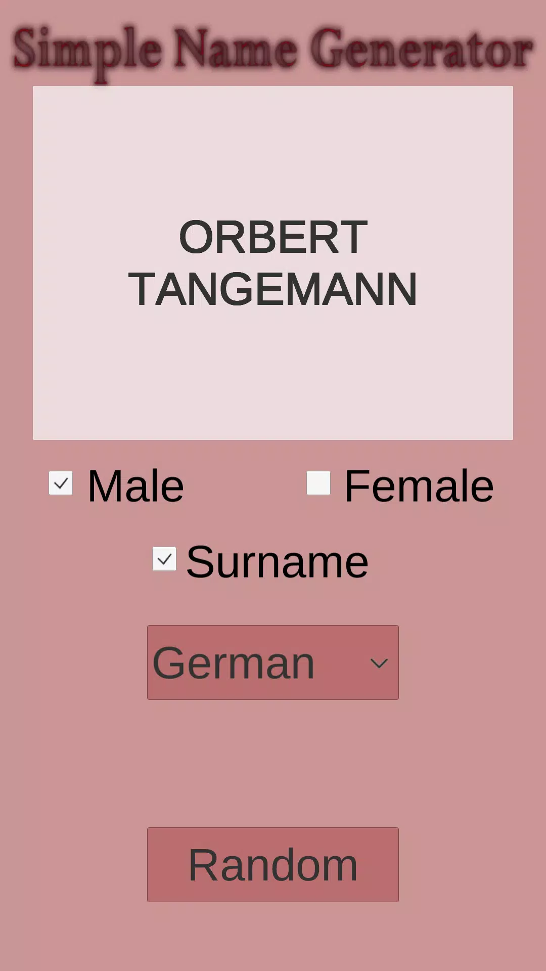 Simple Name Generator APK for Android Download