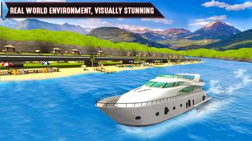 Jet Ski Stunt Game Ship Park скриншот 2