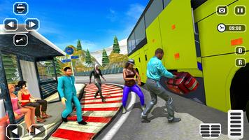 New US City Coach Bus Simulator Bus Driving Games poster