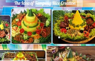 The Idea of Tumpeng Rice Creation الملصق