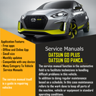 Service Manuals For Datsun icône
