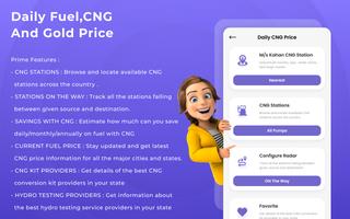 برنامه‌نما Daily Fuel CNG Gold Price عکس از صفحه