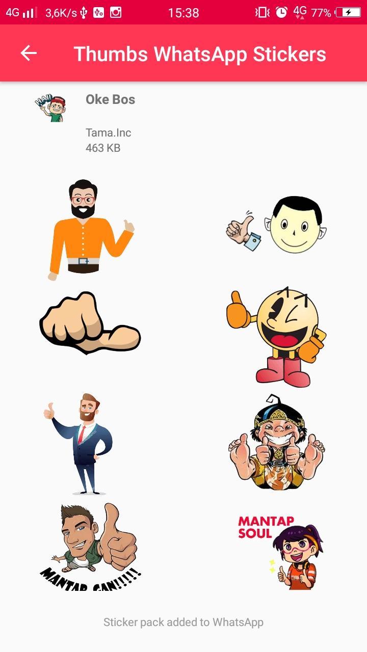 Wastickers Jempol Thumb Stickers For Whatsapp For Android Apk