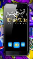 Thug life स्टिकर - गैंगस्टर छवि पोस्टर