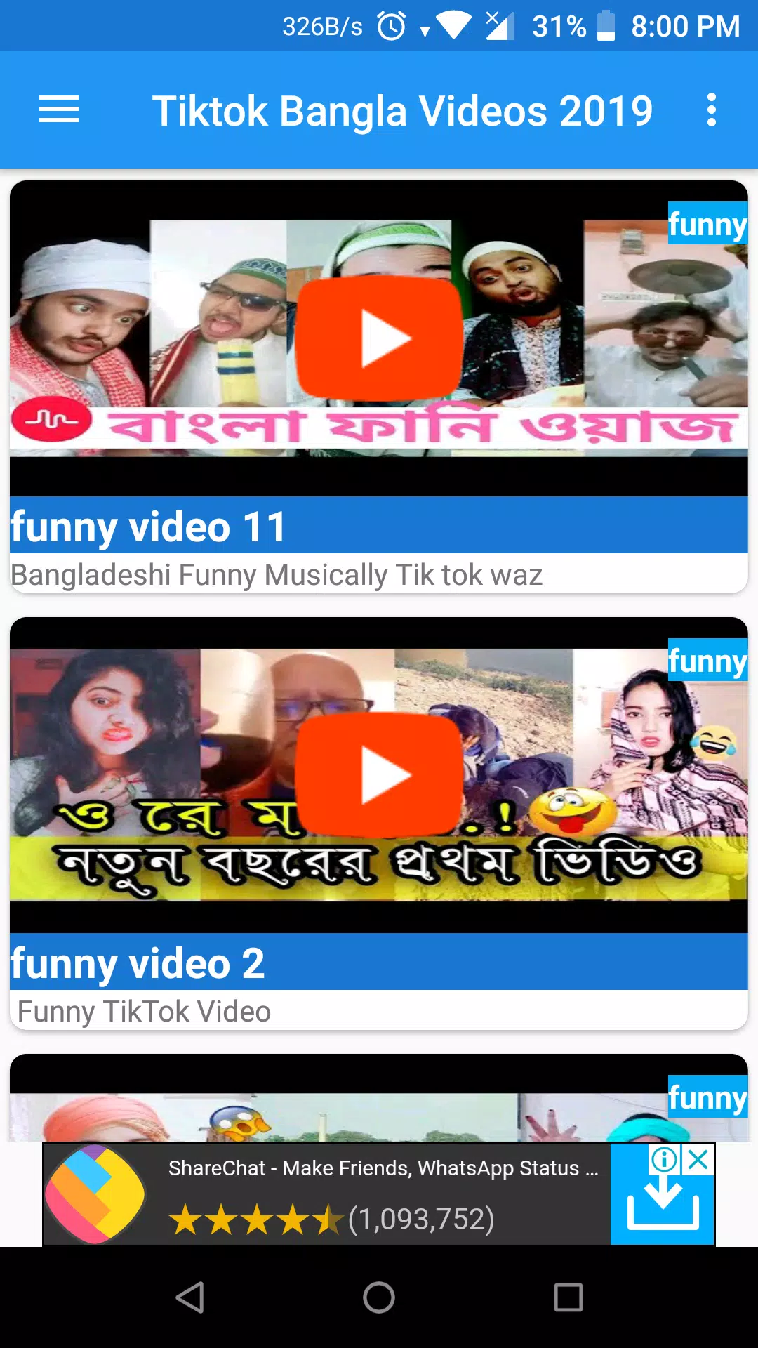 Bangla Videos for Tiktok : Best New Tik tok video APK voor Android Download
