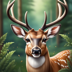animals world: Deer Simulator icône