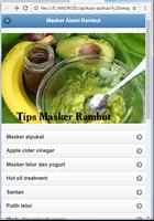 Tips Masker Alami Rambut poster