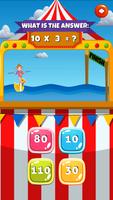 Poster The Math Multiplication Game : Carnival Edition