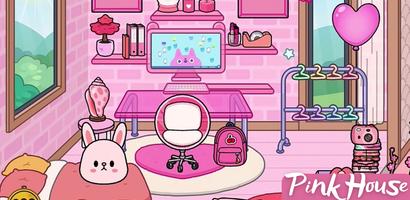Toca Boca Pink House Ideas Ekran Görüntüsü 1