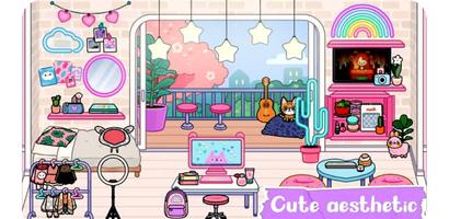 Toca Boca Rainbow House Ideas Cartaz