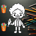 ikon Toca coloring book