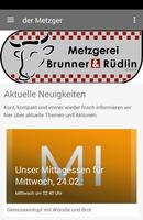 Metzgerei Brunner & Rüdlin Affiche