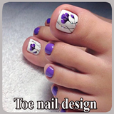 Toe nail design icon
