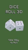 Würfelwurf 3D Plakat