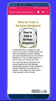 برنامه‌نما How to Train a German Shepherd عکس از صفحه