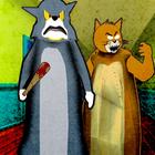 Scary haunted cat আইকন