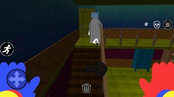 Scary haunted cat পোস্টার
