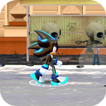 Dark Hedgehog Fight fast blue