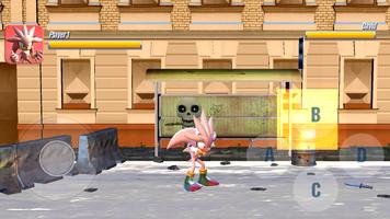 Dark Hedgehog Fight fast blue imagem de tela 3