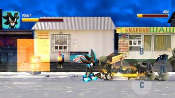 Dark Hedgehog Fight fast blue captura de pantalla 2