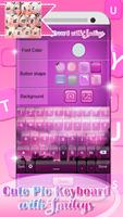 Cute Pic Keyboard with Smileys poster