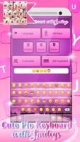 Cute Pic Keyboard with Smileys screenshot 1