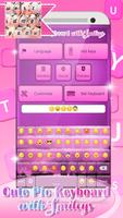 Cute Pic Keyboard with Smileys screenshot 1