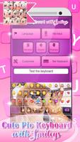 Cute Pic Keyboard with Smileys screenshot 3