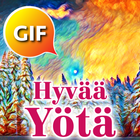 Suomalainen Hyvää yötä Gif آئیکن