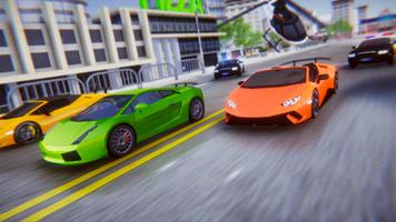 Lamborghini Car Racing Simulator City Affiche