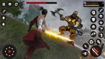 समुराई तलवार से लड़ने वाले खेल स्क्रीनशॉट 1