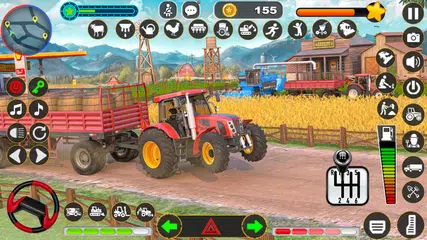Скачать Tractor Driving Farming Games XAPK