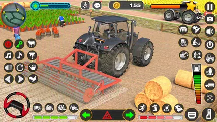 Скачать Tractor Driving Farming Games XAPK