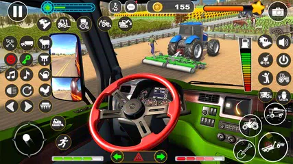 Скачать Tractor Driving Farming Games XAPK