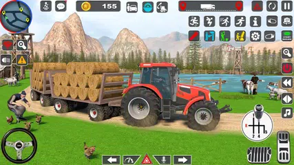 Скачать Tractor Driving Farming Games XAPK