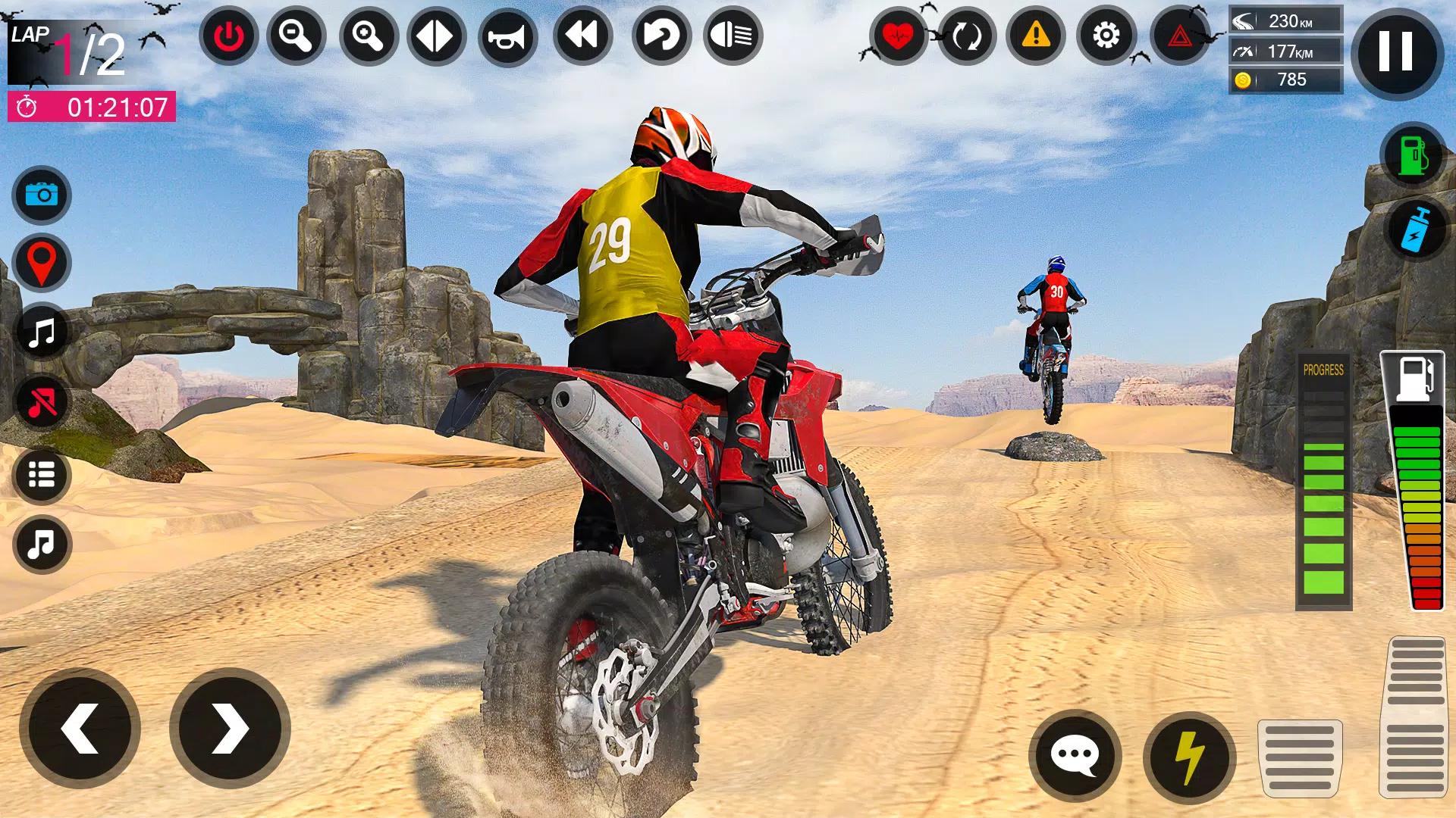 Crazy 2 Player Moto Racing - Free Play & No Download