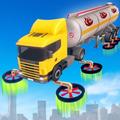 Flying Oil Tanker Transporter Truck Simulator Game