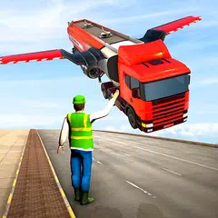 Flying Oil Tanker Truck Games