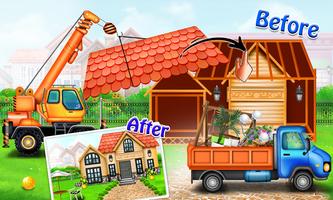 Build Town House with Trucks screenshot 2